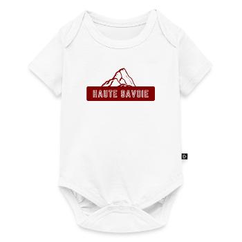 Haute Savoie Montagne - Body à manches courtes Premium Bébé - blanc - Devant