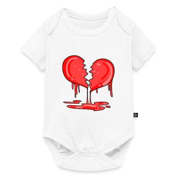 Broken heart - Baby Premium short-sleeve bodysuit - white - Front