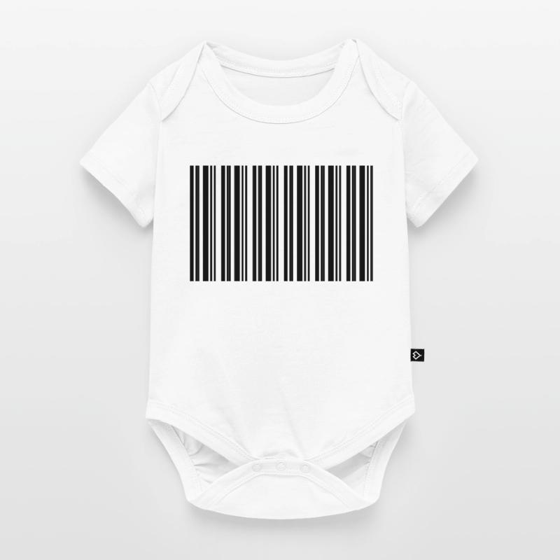 Barcode Strichcode Nerd IT Technik Design Baby Premium Kurzarmbody
