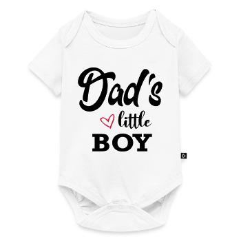Baby Child Dad Dad Little Boy Little Boy - Baby Premium short-sleeve bodysuit - white - Front