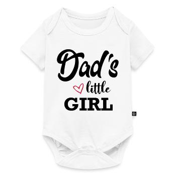 Bébé enfant papa papa Petite fille Petite fille Petite fille - Body à manches courtes Premium Bébé - blanc - Devant