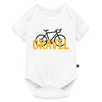 Gravel bike - Baby Premium short-sleeve bodysuit - white - Front