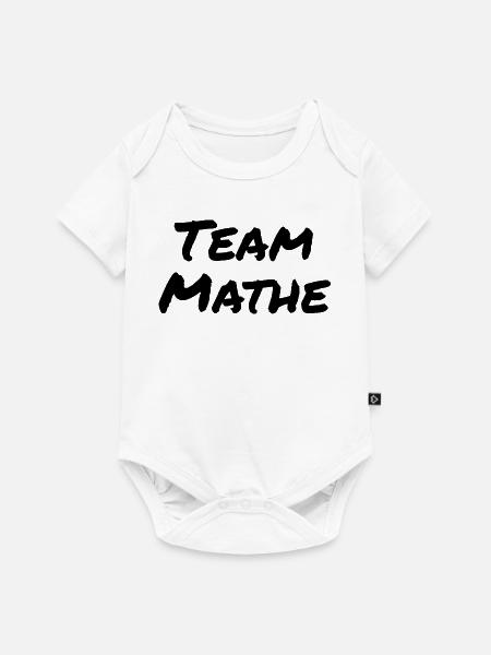 Team Mathe - Baby Premium Kurzarmbody - Weiß
