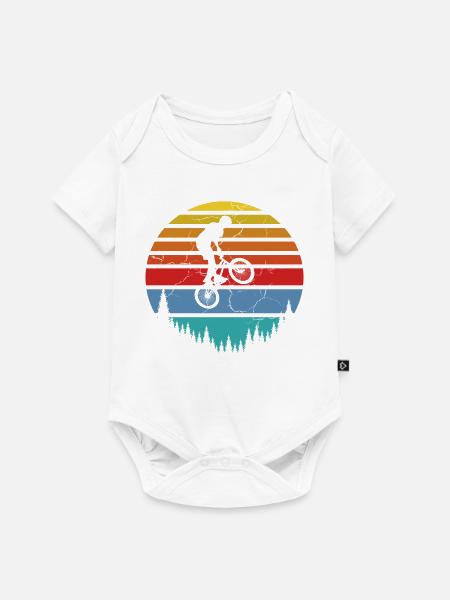 Fahrradfahrer, Biker - Baby Premium Kurzarmbody - Weiß