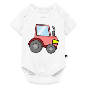 Tractor for children - Baby Premium short-sleeve bodysuit - white - Front
