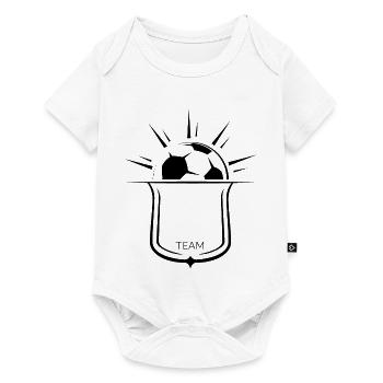 coat of arms emblem football sun team soccer club ball - Baby Premium short-sleeve bodysuit - white - Front