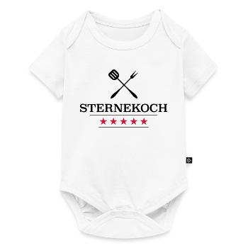 Sternekoch - Baby Premium Kurzarmbody - Weiß - Vorne