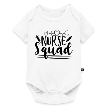 Nurse Squad Nursing Team Saying - Baby Premium short-sleeve bodysuit - white - Front