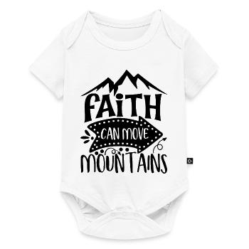 Faith Can Move Mountains Inspiration - Baby Premium short-sleeve bodysuit - white - Front