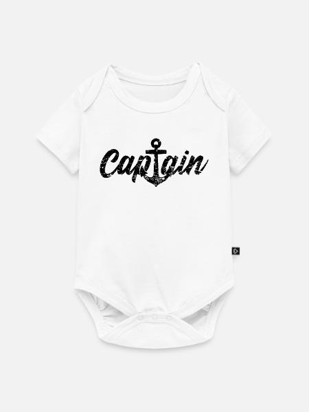 CAPTAIN KAPITÄN - Baby Premium Kurzarmbody - Weiß