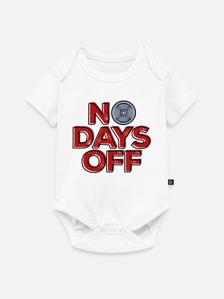 Fitness Bodybuilding Workout Statement - Baby Premium Kurzarmbody - Weiß