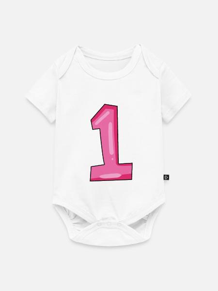 1 - Baby Premium Kurzarmbody - Weiß