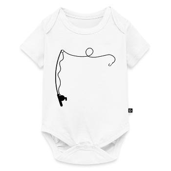 fishing rod - Baby Premium short-sleeve bodysuit - white - Front
