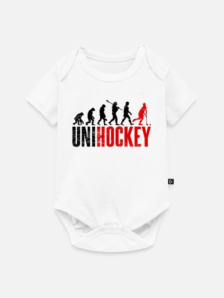 Unihockey - Baby Premium Kurzarmbody - Weiß