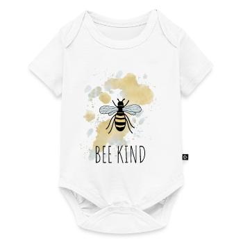 Biene Be Bee Kind - Baby Premium Kurzarmbody - Weiß - Vorne