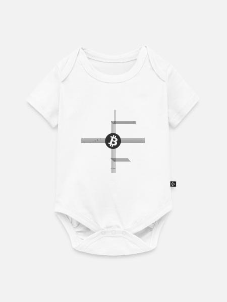 Bitcoin Netzwerk - Baby Premium Kurzarmbody - Weiß