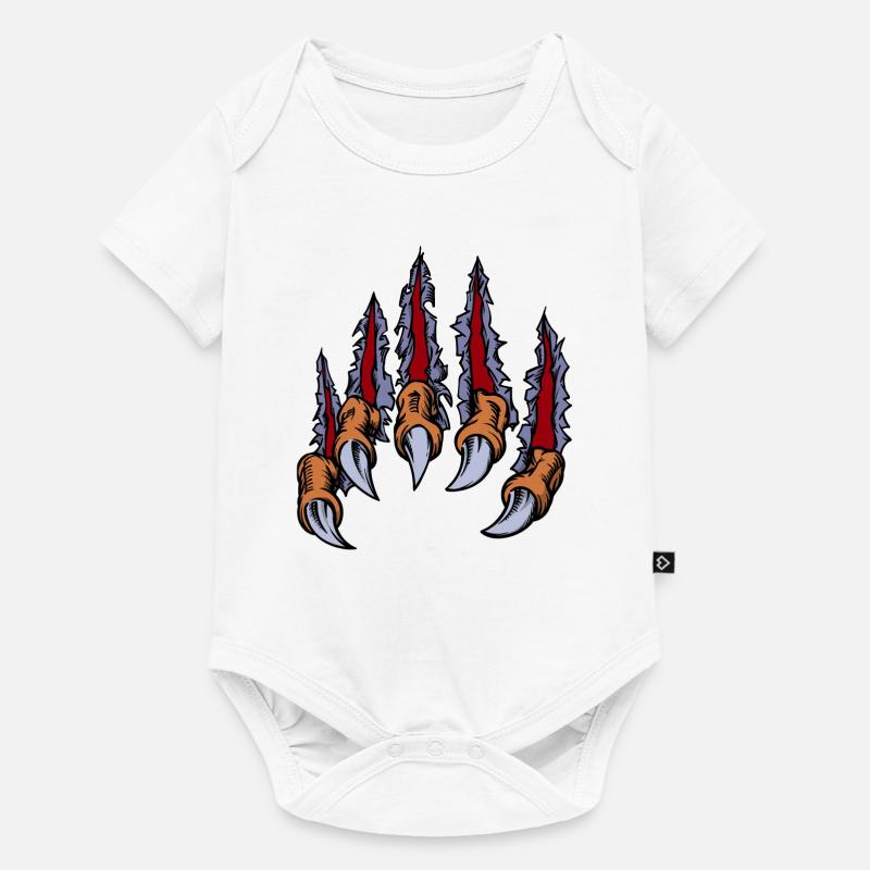 Animaux Griffes - Body à manches courtes Premium Bébé - blanc