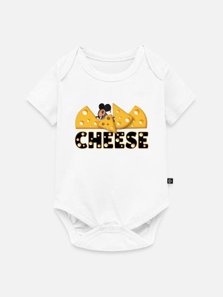 Cheese - Baby Premium Kurzarmbody - Weiß