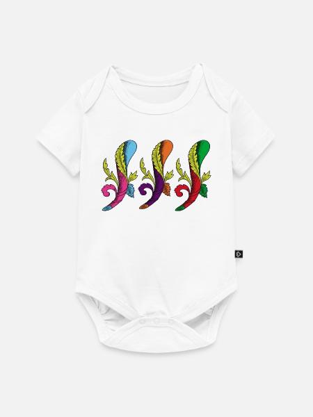 3 - Baby Premium Kurzarmbody - Weiß