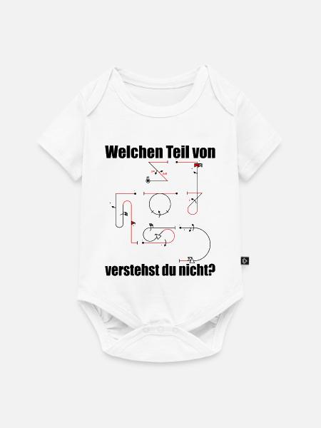 Aresti Symbole Kunstflug Programm Modellpilot - Baby Premium Kurzarmbody - Weiß