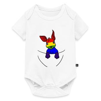 Koala LGBT Rainbow Flag Gay Pride Gay - Baby Premium short-sleeve bodysuit - white - Front