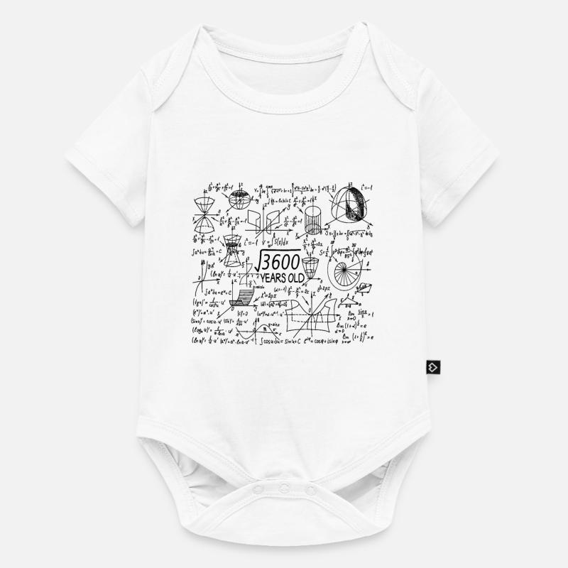 60e anniversaire Maths Mathematicien - Body à manches courtes Premium Bébé - blanc