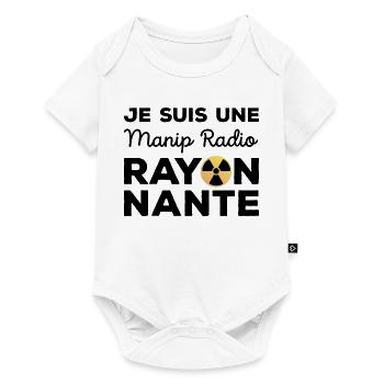 Je suis une manip radio rayonnante Radiologie - Body à manches courtes Premium Bébé - blanc - Devant