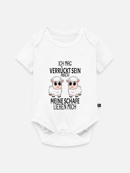 Schaf Schafe Spruch Geschenk - Baby Premium Kurzarmbody - Weiß