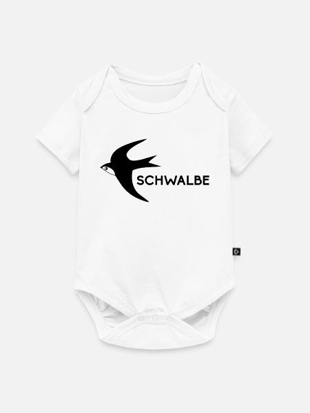 Schwalbe - Baby Premium Kurzarmbody - Weiß