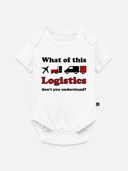 Logistik und Transport - Baby Premium Kurzarmbody - Weiß