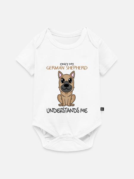 Deutscher Schäferhund - Baby Premium Kurzarmbody - Weiß
