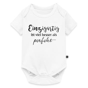 Einzigartig - Baby Premium Kurzarmbody - Weiß - Vorne