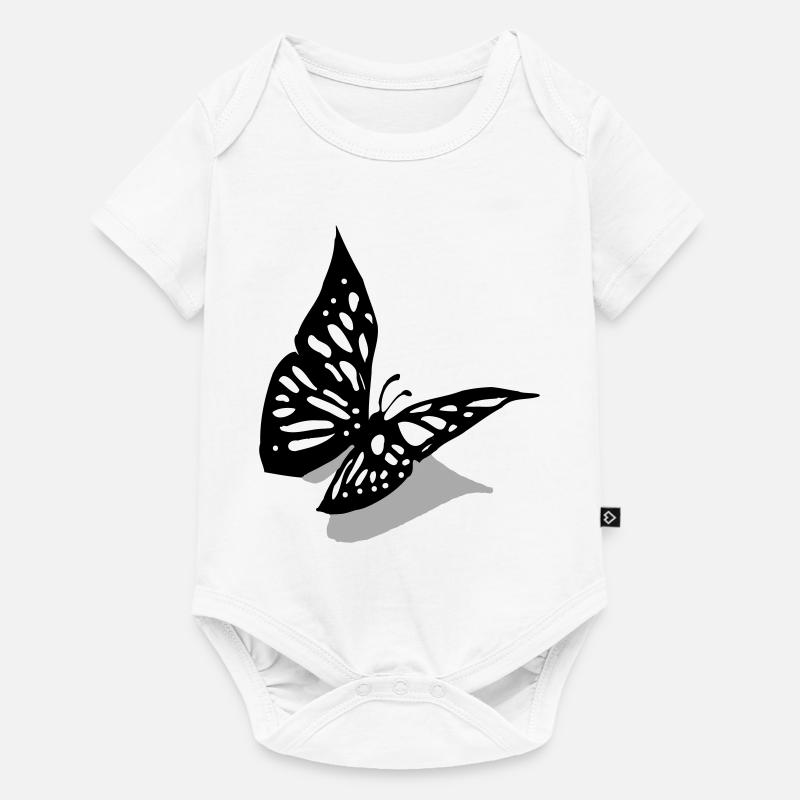 Papillon 3D - Body à manches courtes Premium Bébé - blanc