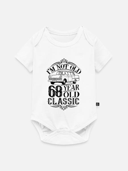 68. Geburtstag Klassiker Oldtimer - Baby Premium Kurzarmbody - Weiß