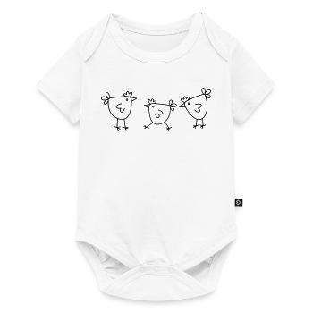 Chicken Chicken Hen minimally simple chicken design - Baby Premium short-sleeve bodysuit - white - Front