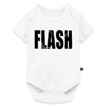 FLASH CLAIM with flash - Baby Premium short-sleeve bodysuit - white - Front