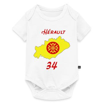 Hérault - Baby Premium short-sleeve bodysuit - white - Front