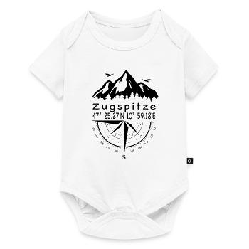Zugspitze - Baby Premium Kurzarmbody - Weiß - Vorne