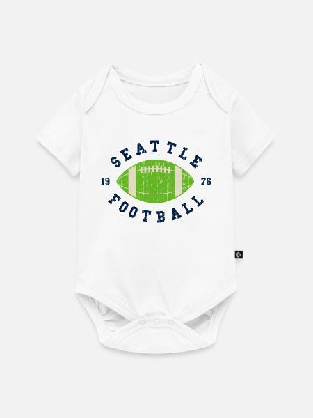 Seattle Football - Baby Premium Kurzarmbody - Weiß
