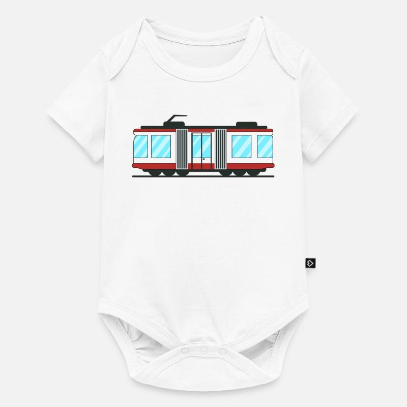 Tram Straßenbahn - Body à manches courtes Premium Bébé - blanc