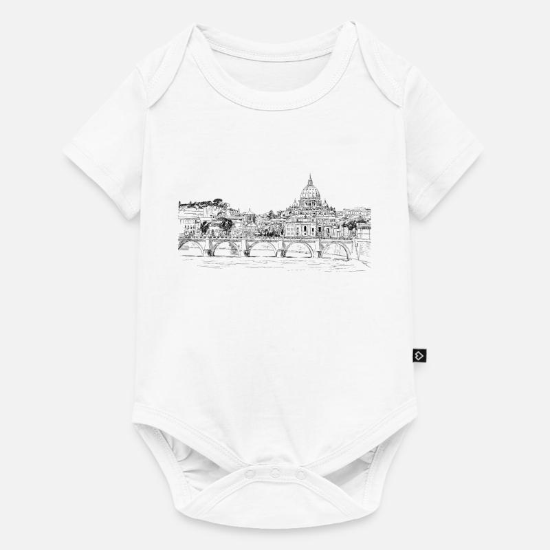 Rome - Body à manches courtes Premium Bébé - blanc