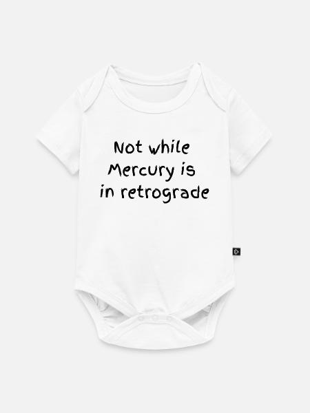 Rückläufiger Merkur - Baby Premium Kurzarmbody - Weiß