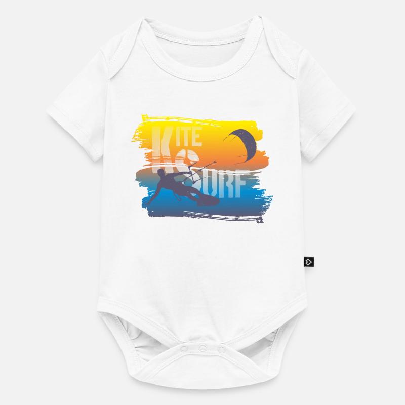 KITE SURF - Body à manches courtes Premium Bébé - blanc