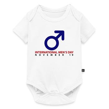 Journée internationale des hommes - Body à manches courtes Premium Bébé - blanc - Devant