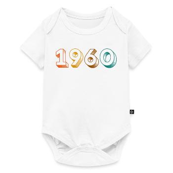 millésime 1960 - Body à manches courtes Premium Bébé - blanc - Devant