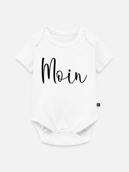 Moin sagen - Baby Premium Kurzarmbody - Weiß