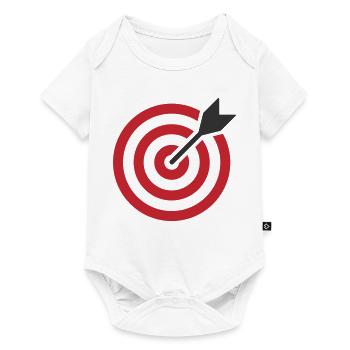 Bullseye Arrow Target - Baby Premium short-sleeve bodysuit - white - Front