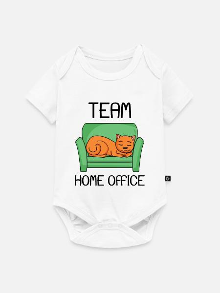 Home Office - Baby Premium Kurzarmbody - Weiß