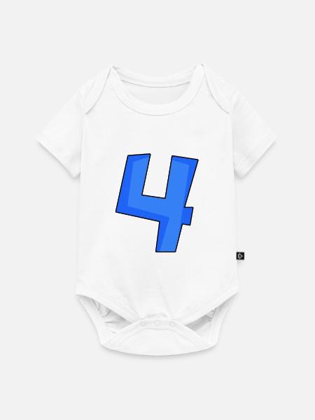 4 - Baby Premium Kurzarmbody - Weiß