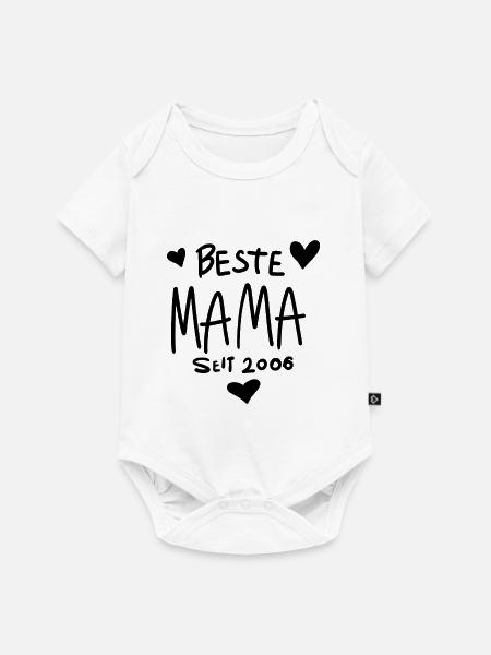 Beste Mama seit 2006 - Baby Premium Kurzarmbody - Weiß